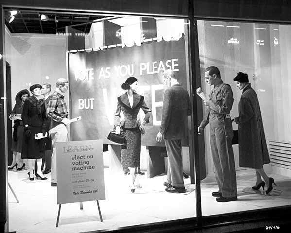 Voting Display in Dayton 1956