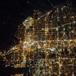 Salt Lake City - Aerial at Night
